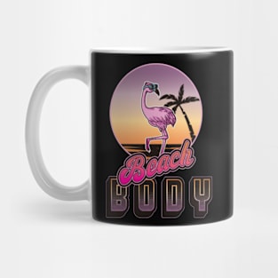 Beach Body _ Funny Retro Flamingo Mug